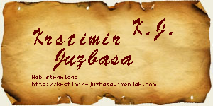 Krstimir Juzbaša vizit kartica